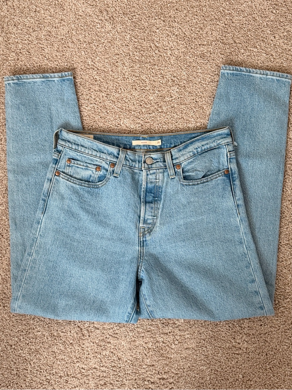 Levi's Premium Wedgie Jeans Size 29 Light Wash